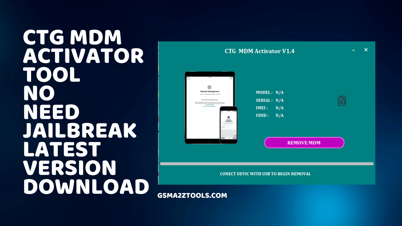 Ctg mdm bypass tool - windows tool for ios devices
