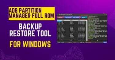 Adb partition manager full rom backup restore tool for windows