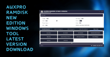 Auxpro ramdisk tool new edition windows tool latest version download