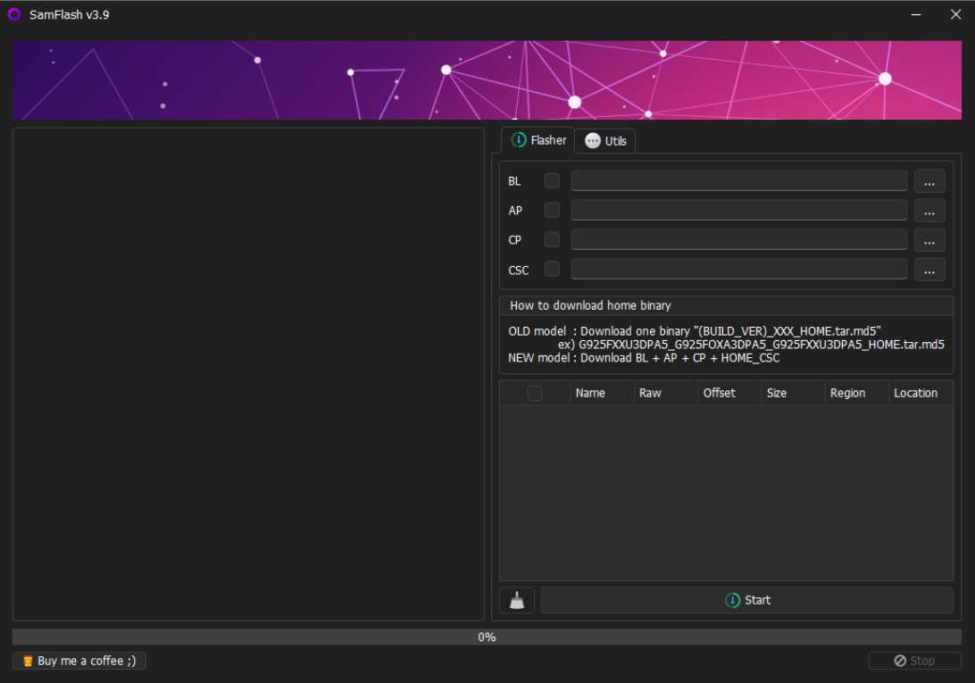 Samflash v3. 9 Samflash tool v3. 9 a powerful tool for flashing samsung devices