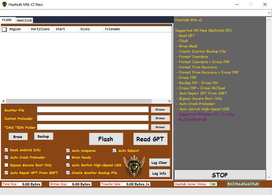 Haafedk mtk tool v2 unlock mediatek cpus Haafedk mtk tool
