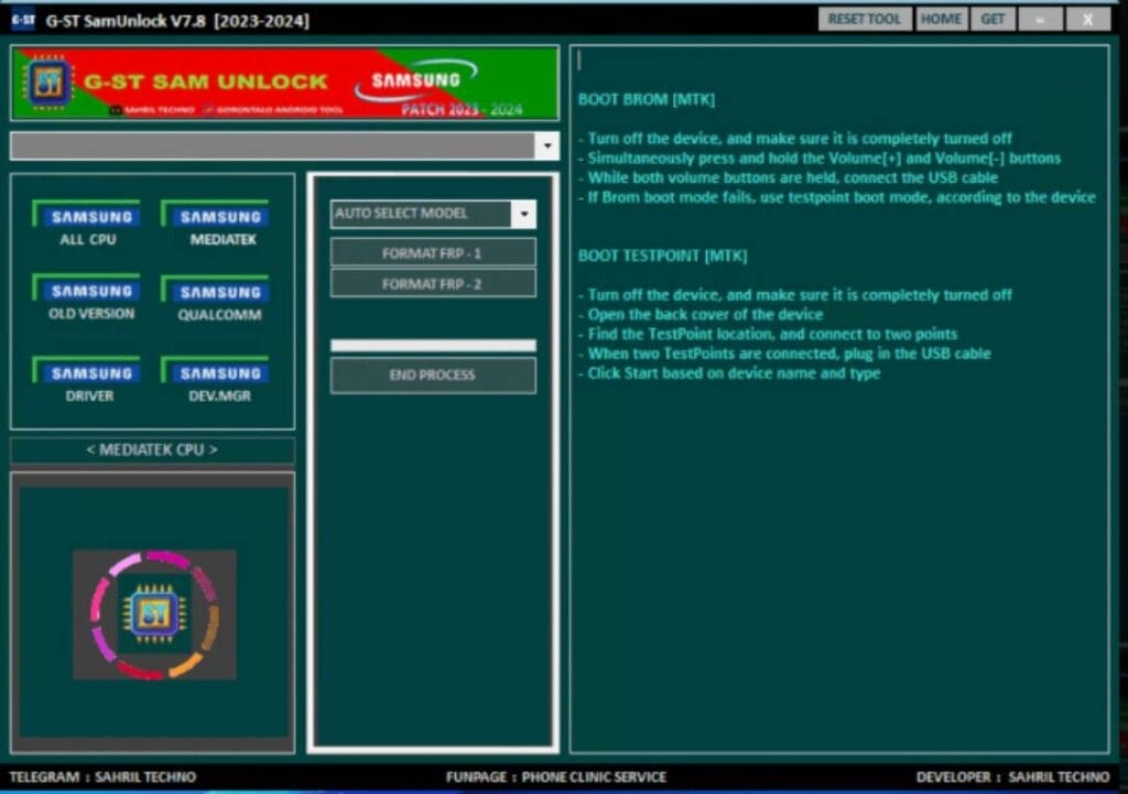 G-st samunlock tool v7. 8 free samsung frp tool G-st samunlock tool v7. 8
