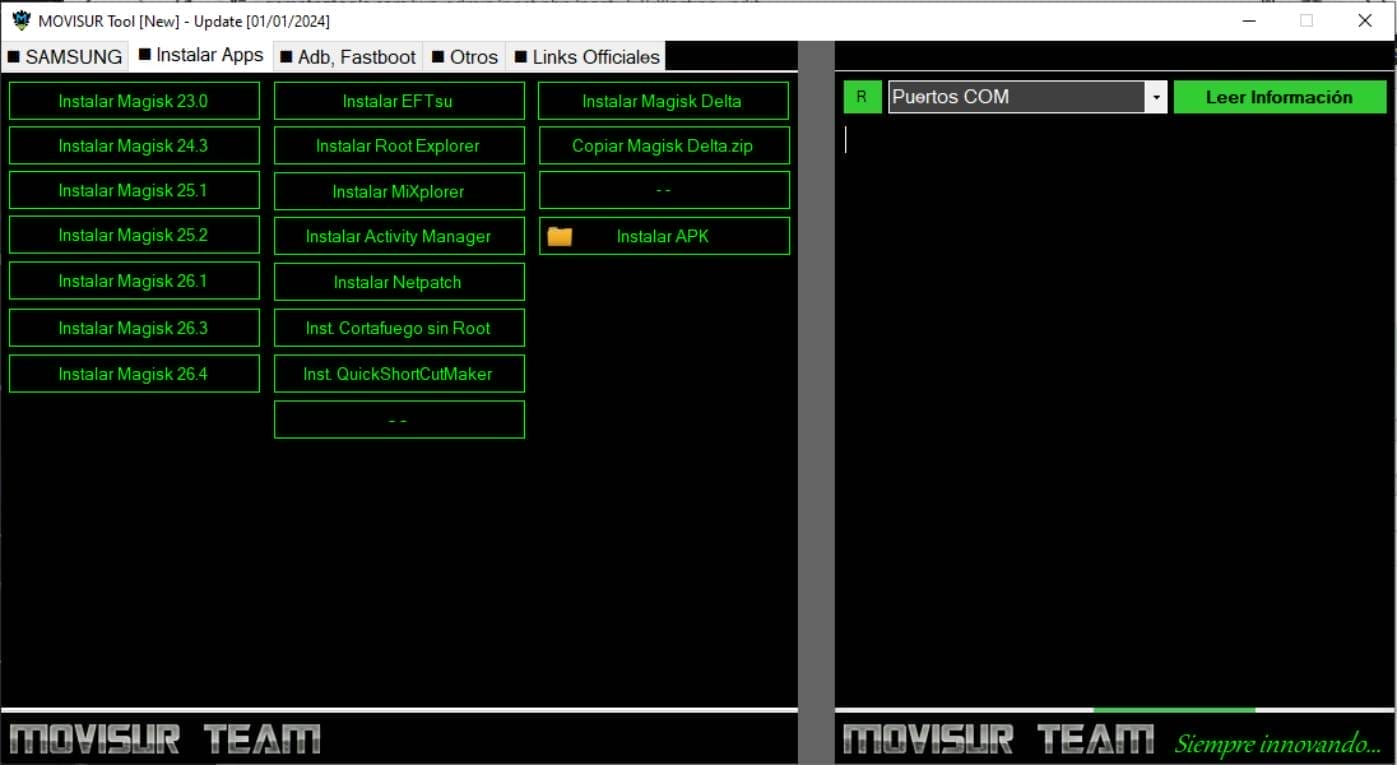 Movisur tool