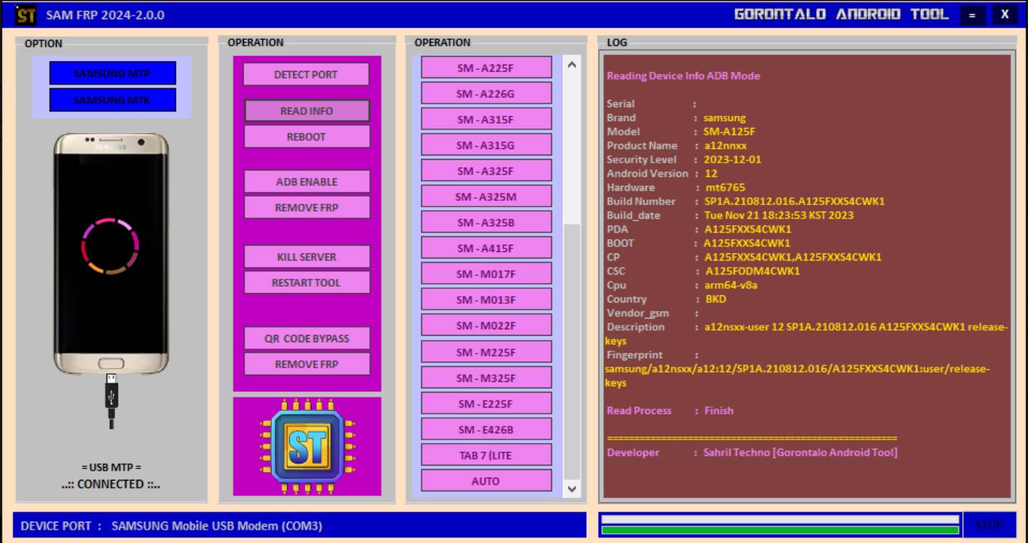 Sam frp tool 2024-2. 0. 0 beta (qr code added) Sam frp tool 2024-2. 0. 0 beta