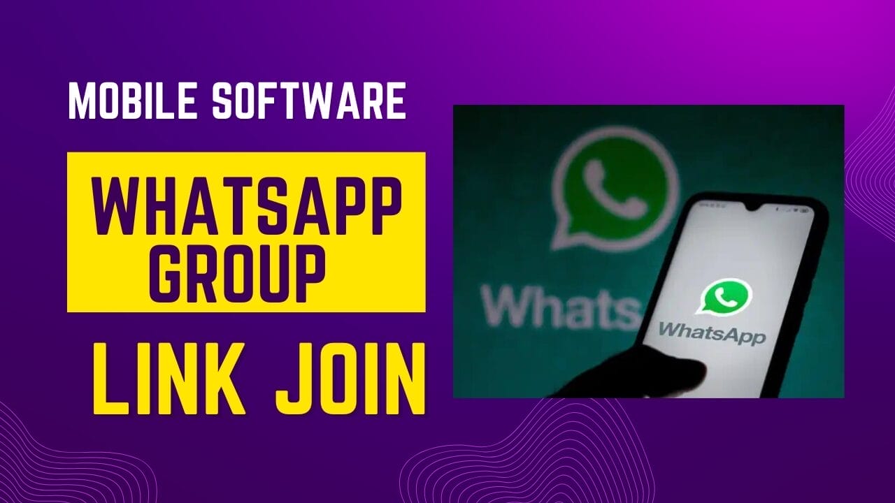 Mobile software whatsapp group link join 2024