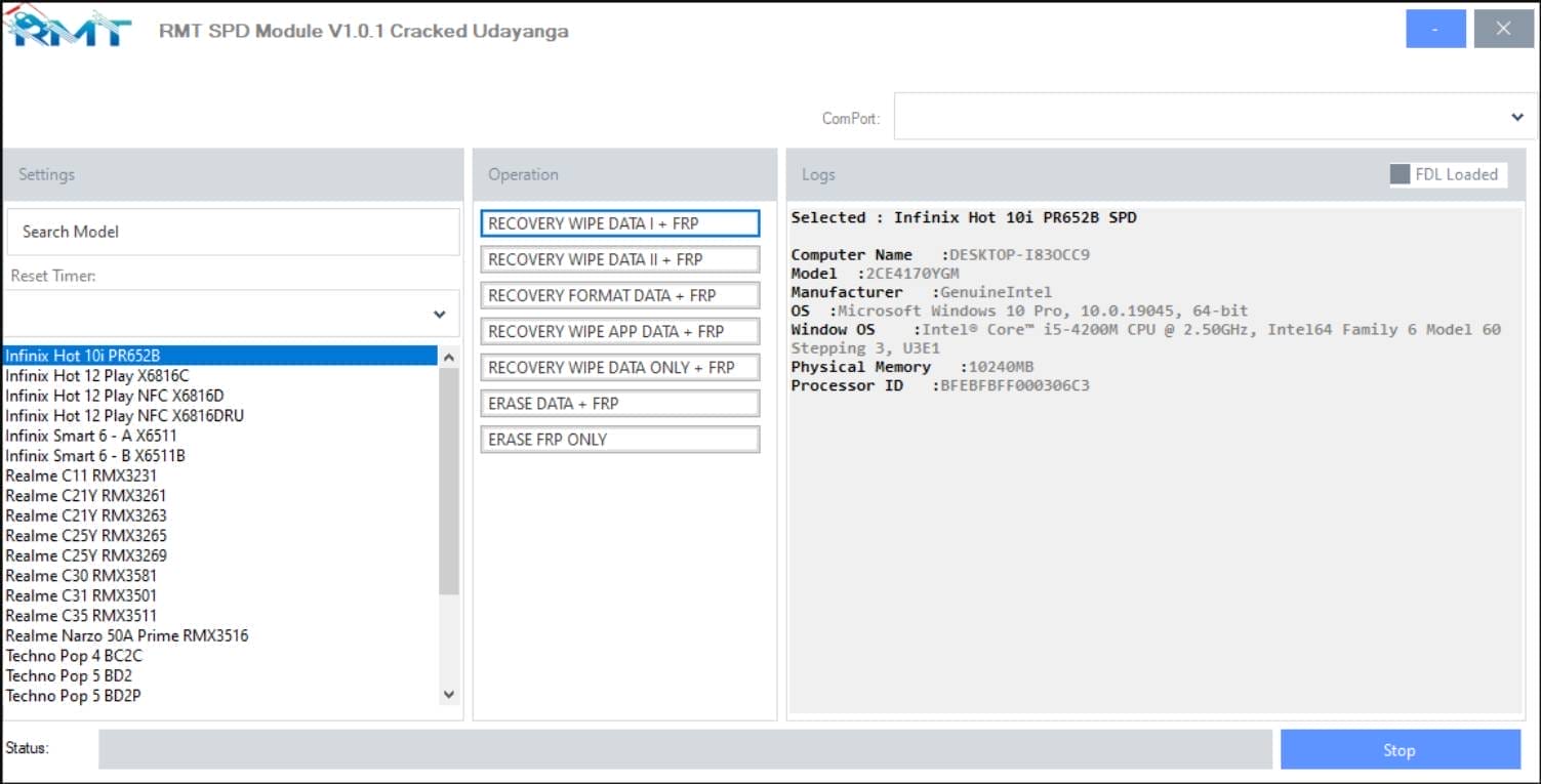 RMT SPD Module Tool V1.0.1