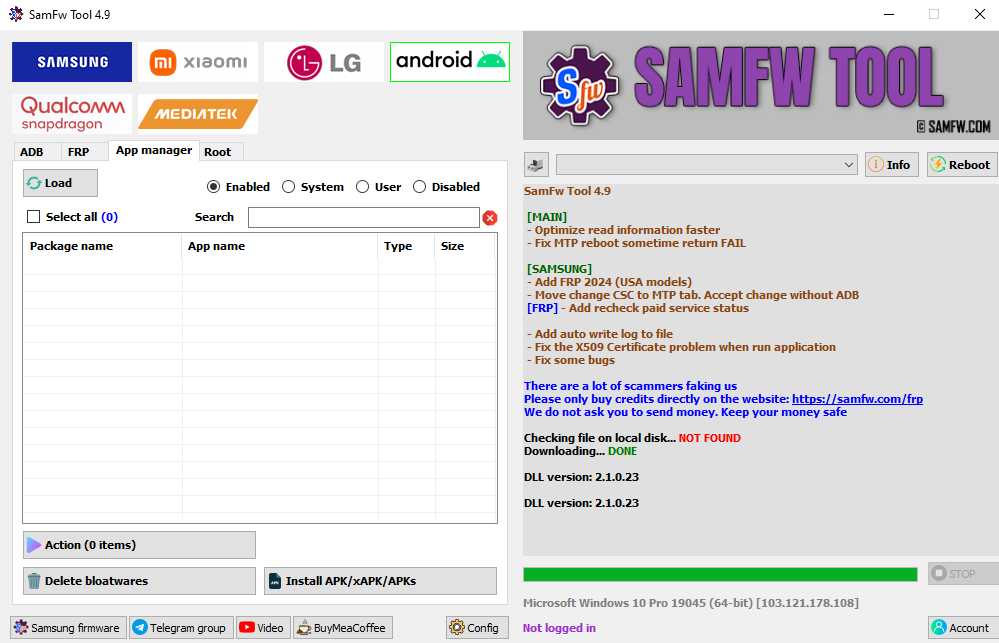 Samfw frp tool