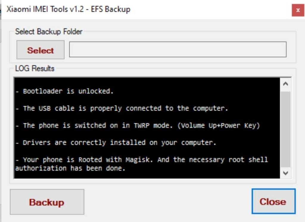 Efs backup Xiaomi imei tools