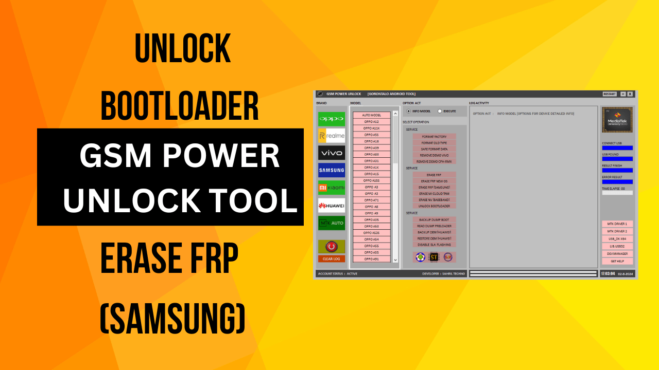 Gsm power unlock tool unlock bootloader,erase frp (samsung) Gsm power unlock tool unlock bootloader,erase frp (samsung)