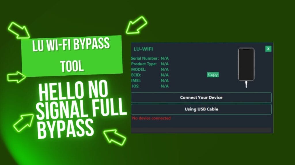 Lu wi-fi bypass tool v2. 3 hello no signal full bypass