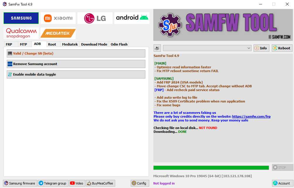 Samfw frp tool