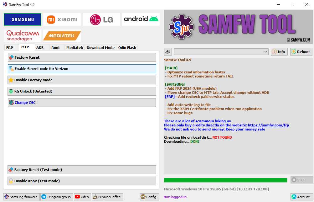 Samfw frp tool