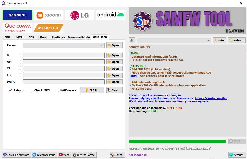 Samfw frp tool