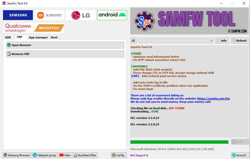 Samfw frp tool