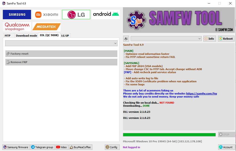 Samfw frp tool