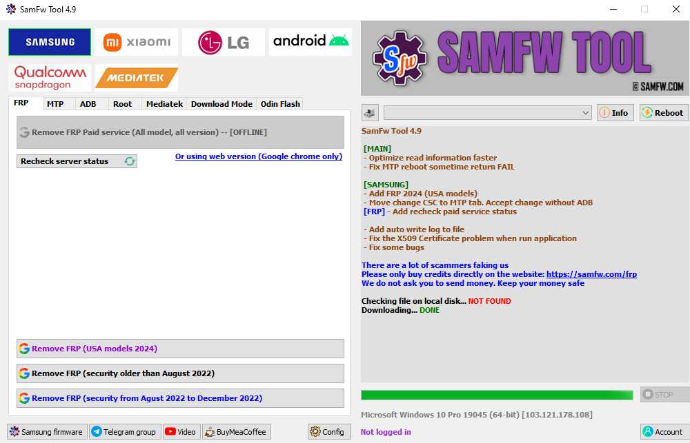 Samfw frp tool 4. 9 samsung frp bypass tool Samfw frp tool