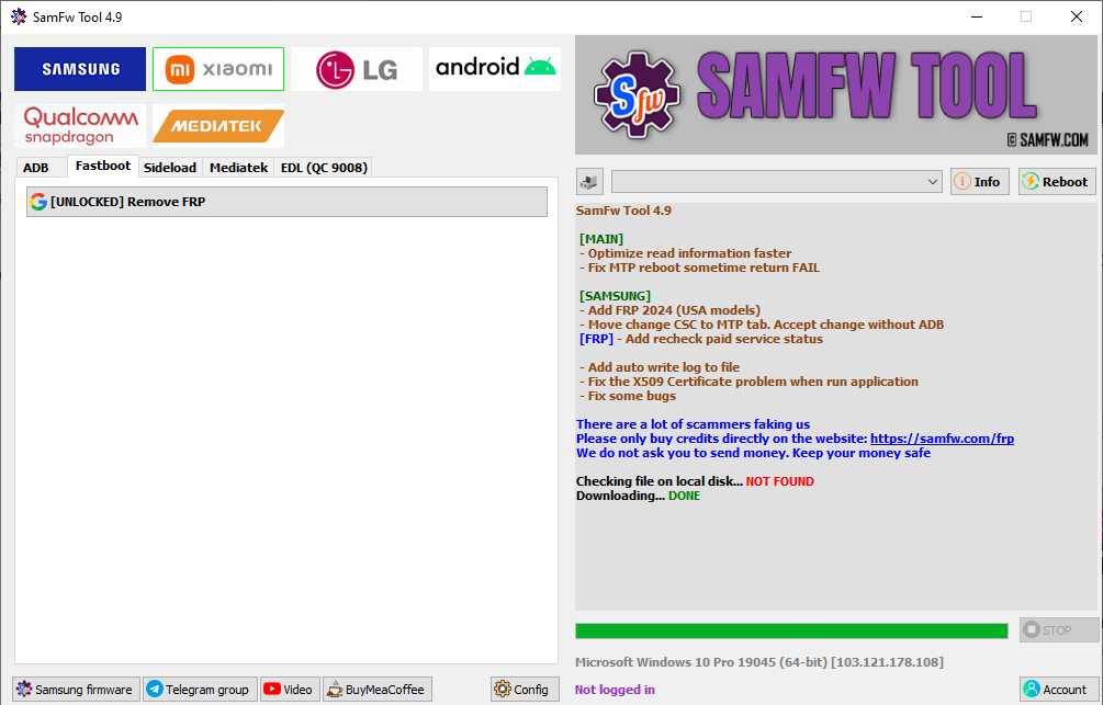 Samfw frp tool