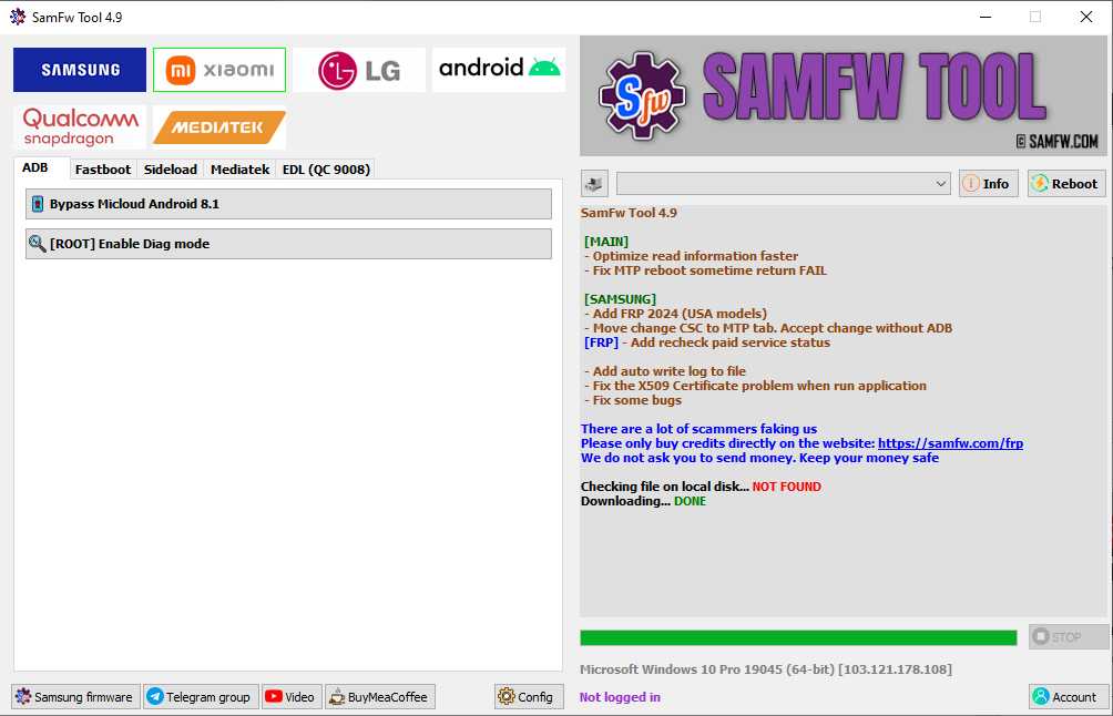 Samfw frp tool 4. 9 samsung frp bypass tool Samfw frp tool