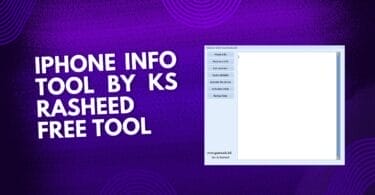 Iphone info tool by ks rasheed free tool