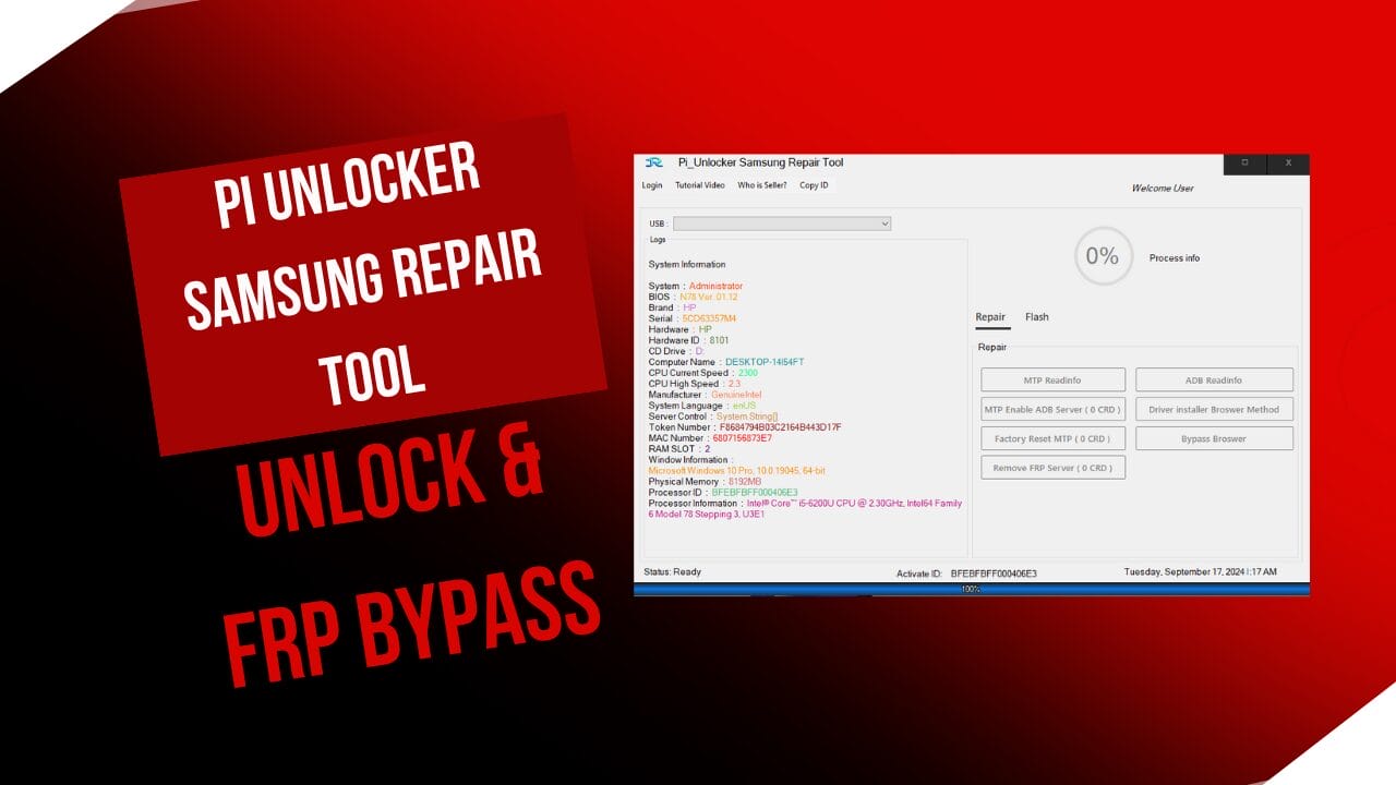 Pi unlocker samsung repair tool