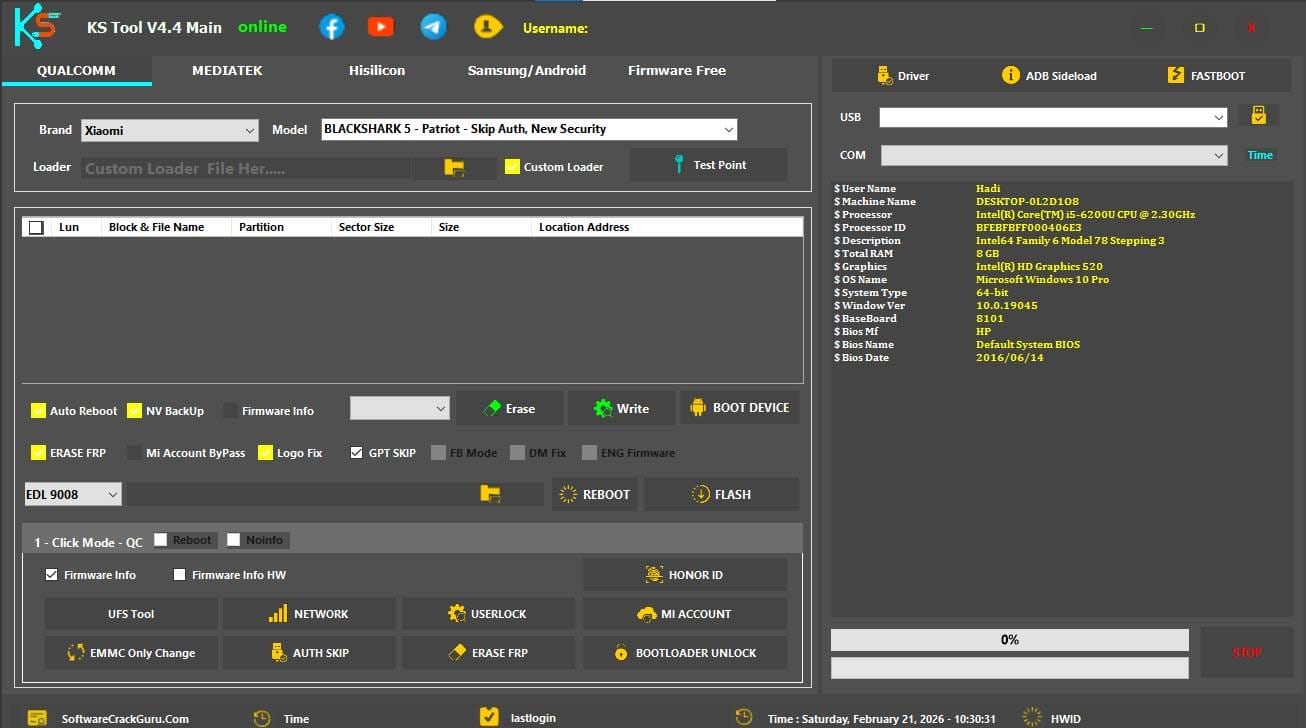 Ks tool v4. 4 qualcomm & fastboot support Ks tool v4. 4