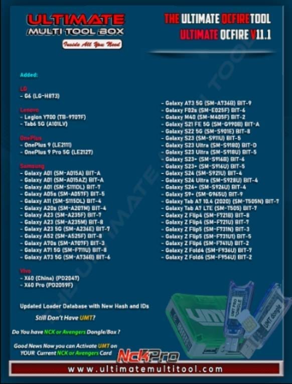 Umt qcfire tool v11. 1