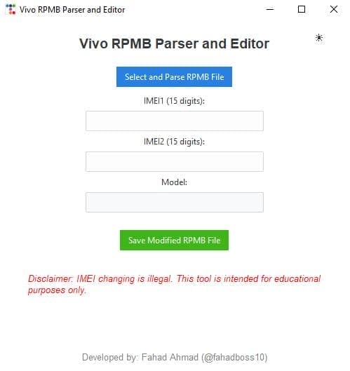 Vivo rpmb parser and editor v1. 0 tool Vivo rpmb parser and editor tool