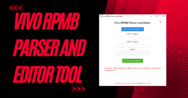 Vivo RPMB Parser and Editor v1.0 Tool