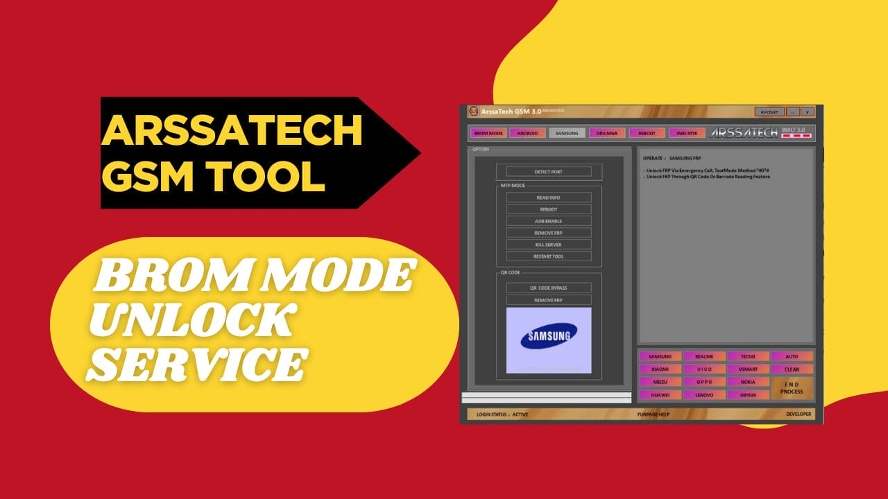 Arssatech gsm tool v3. 0 brom mode unlock service