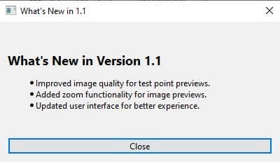 All model test point viewer tool