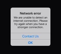 Network connection error