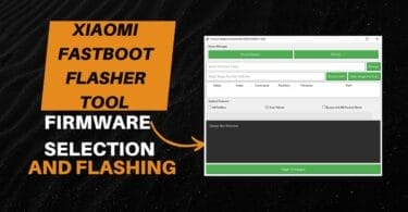 Xiaomi fastboot flasher tool firmware selection and flashing