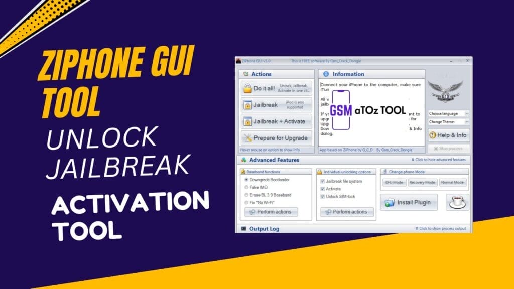 Ziphone gui tool 3. 0 unlock jailbreak activation tool