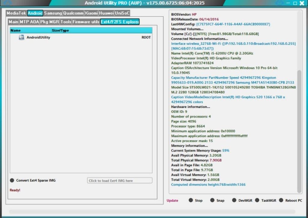 Android utility tool v200. 1 (mediatek/ android/ samsung /qualcomm) Android utility tool