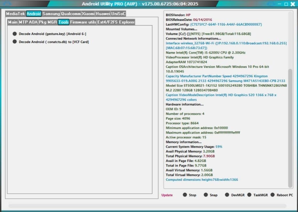 Android utility tool v200. 1 (mediatek/ android/ samsung /qualcomm) Android utility tool