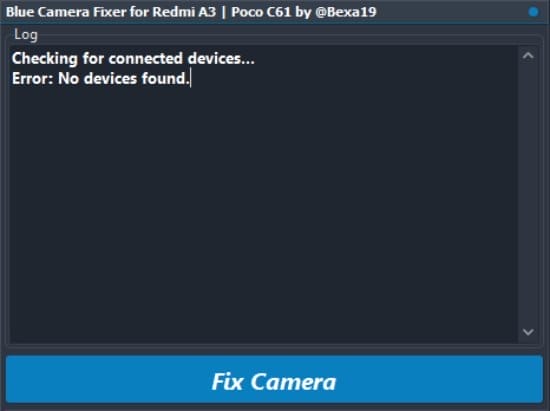 Blue camera fixer tool for redmia3 by bexa19 Blue camera fixer tool