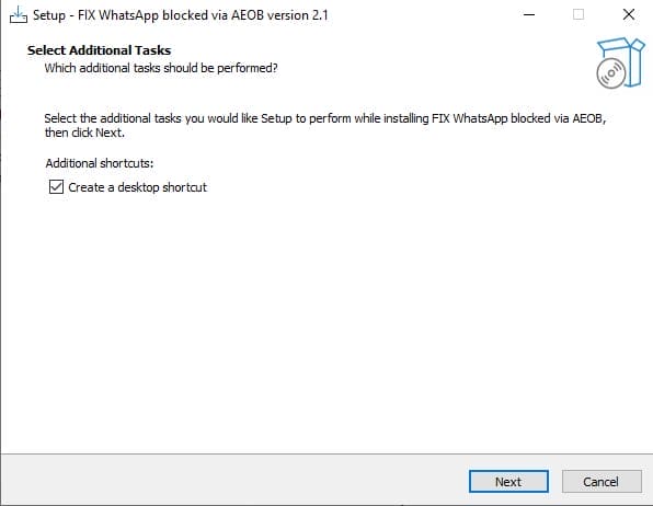 Fix whatsapp blocked via aeob tool