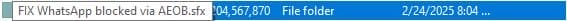 Fix Whatsapp Blocked Via Aeob Tool