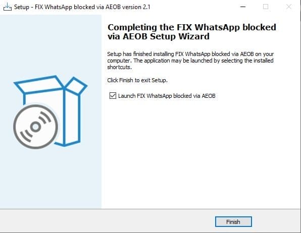 Fix Whatsapp Blocked Via Aeob Tool 