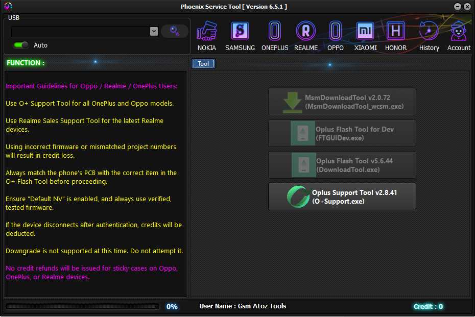 Phoenix service tool v6. 5. 1