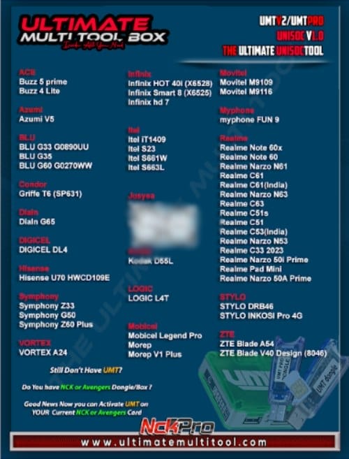 Umt unisoc module tool