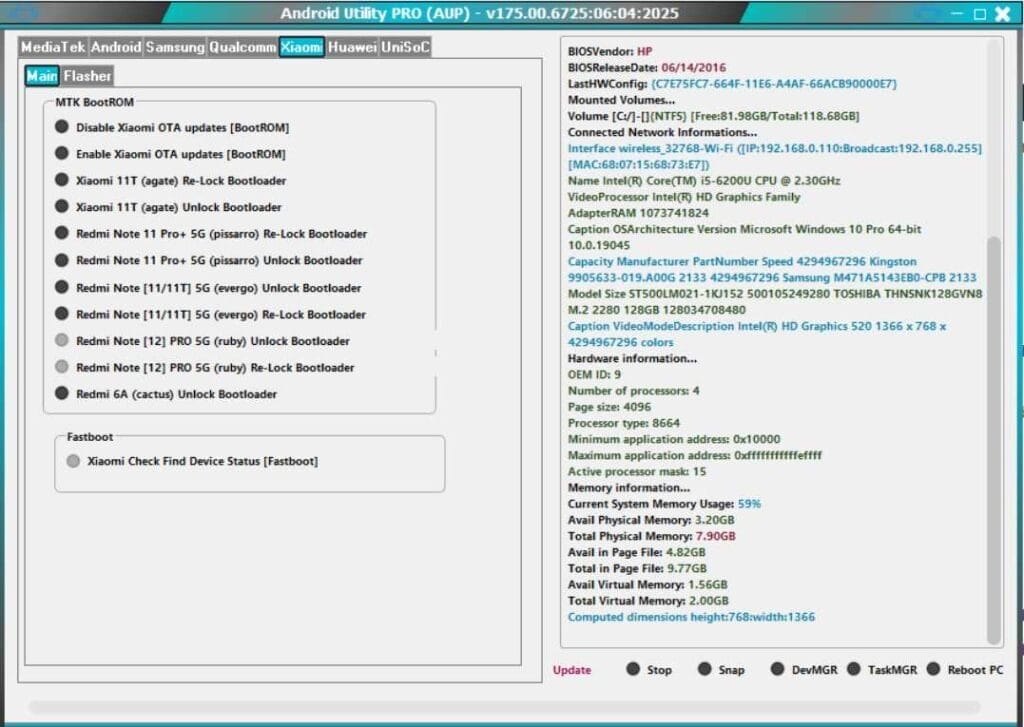 Android utility tool v200. 1 (mediatek/ android/ samsung /qualcomm) Android utility tool