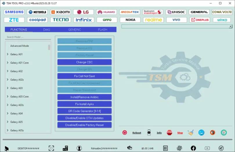 Turbo service mobile tool