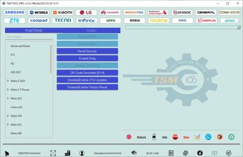 Turbo service mobile tool