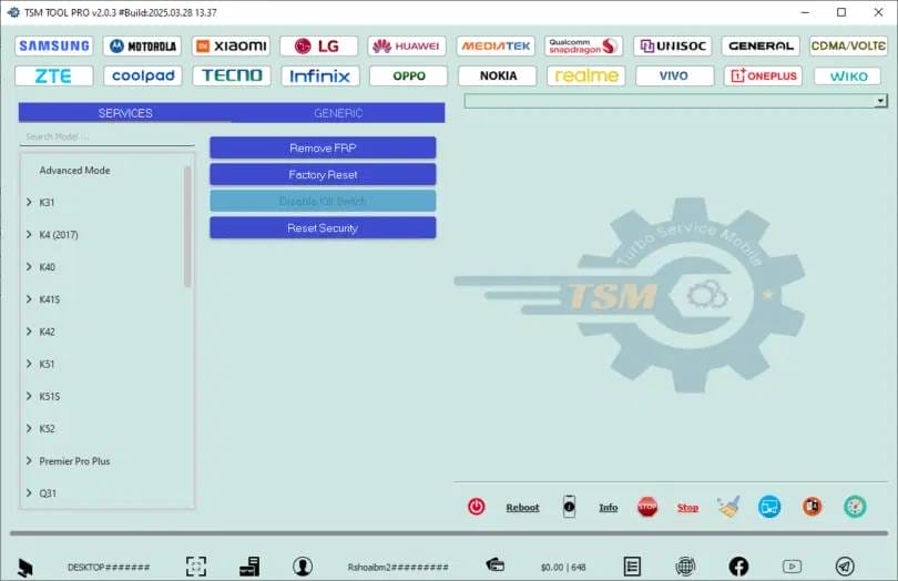Turbo service mobile tool v2. 3. 0 repair flash unlock utility tool Turbo service mobile tool