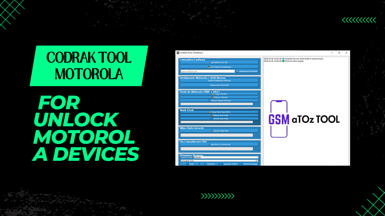 Codrak tool motorola for unlock motorola devices