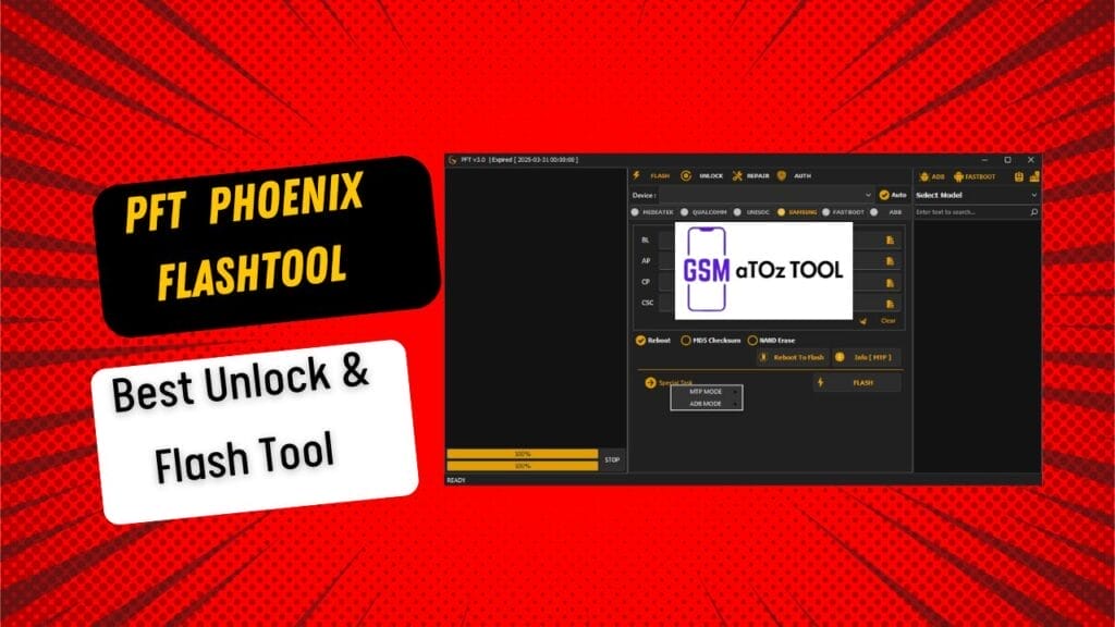 Pft phoenix flashtool v3. 1 best unlock & flash toolunlock & flash tool