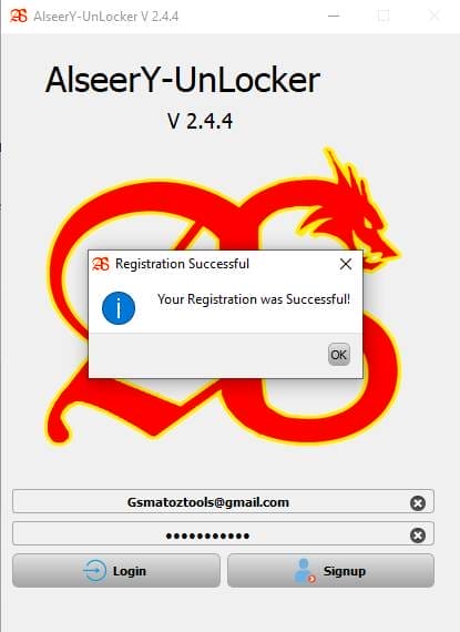 Alseery-unlocker tool v2. 4. 4 with loader file mobile unlocking tool Alseery-unlocker tool