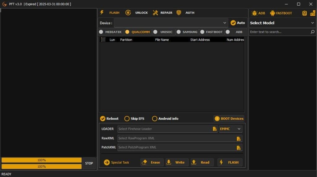 Pft phoenix flashtool