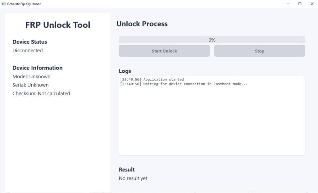 Generator frp key honor tool frp unlock tool Generator frp key honor tool